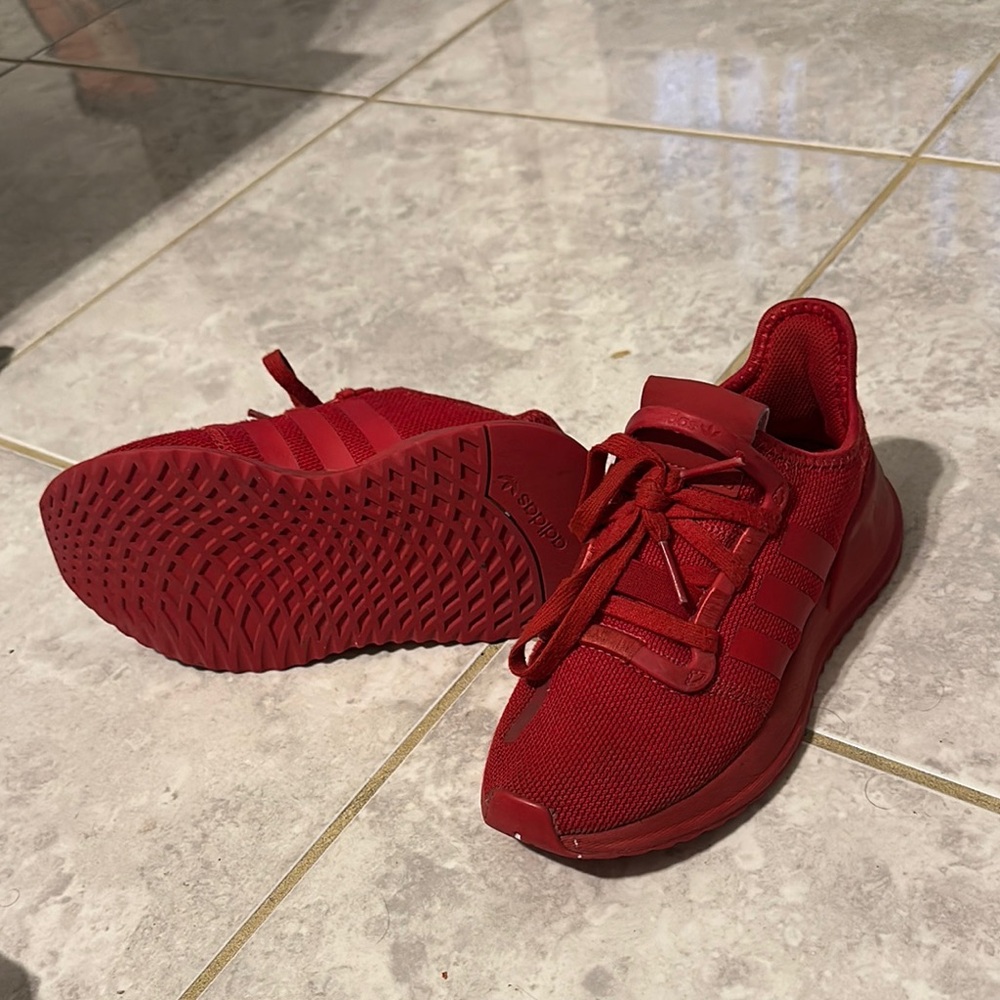 Adidas Kids Red Sneakers